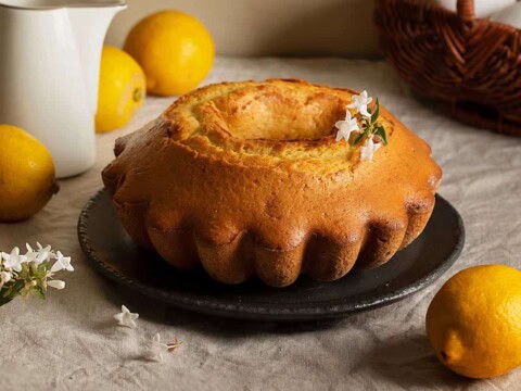 Cake au citron délicieux et fondant