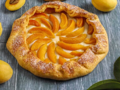 Tarte fondante aux abricots