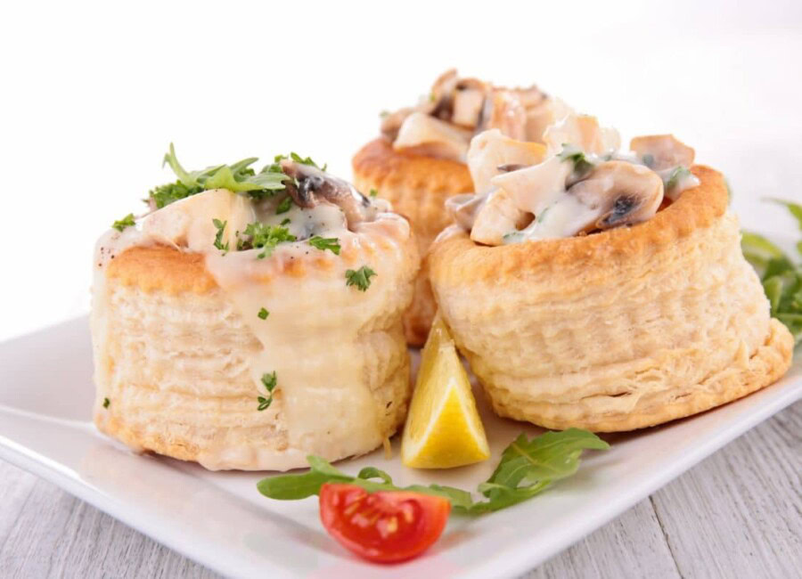 Vol-au-vent aux champignons