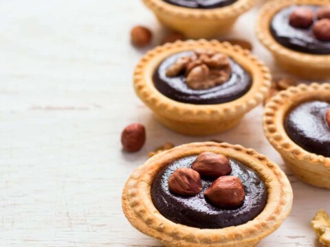 Tartelettes au chocolat et aux noisettes