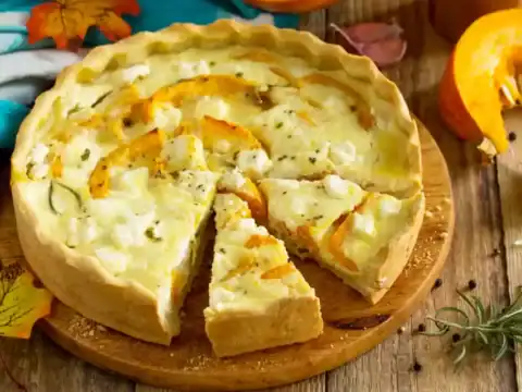 Quiche Lorraine citrouille et feta