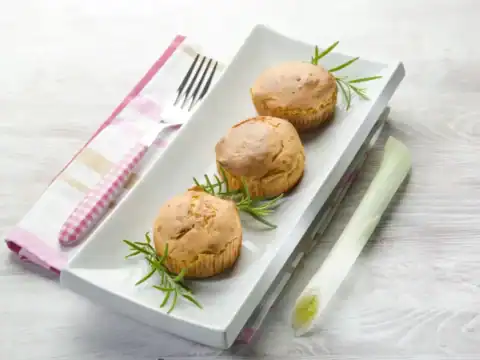 Muffins aux pommes de terre et poireaux