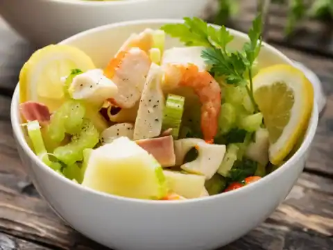 Salade de Pommes de Terre Fruits de Mer et Céleri