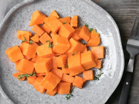 cuisson de patate douce au Cookeo