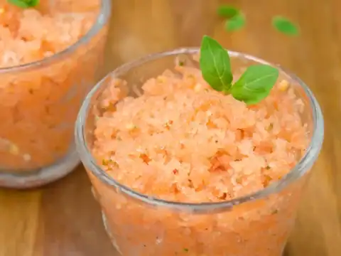 Sorbet Tomate Basilic au Thermomix