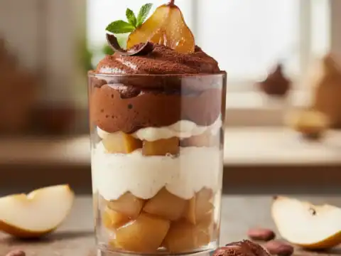 verrine poires chocolat