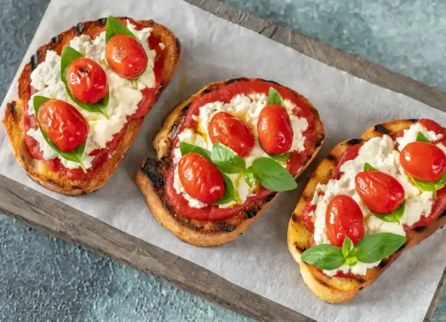 bruschetta italienne tomates basilic