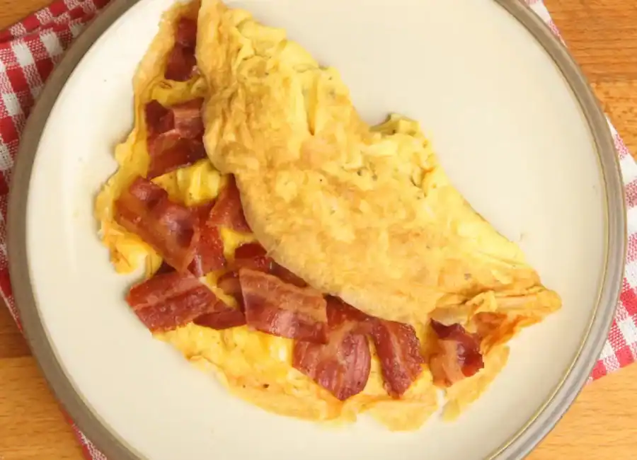 Omelette aux lardons
