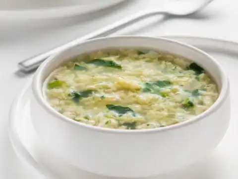 Stracciatella aux épinards
