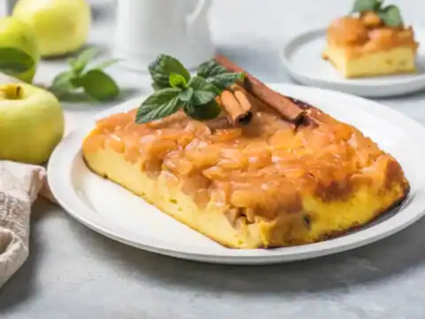 gateau caramel pomme moelleux
