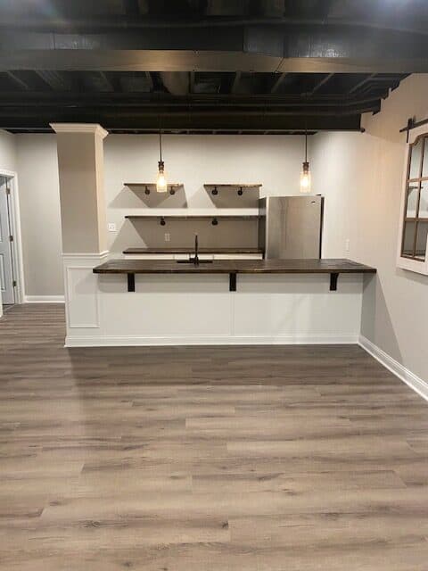 Stylish kitchen remodel with cabinets and countertop