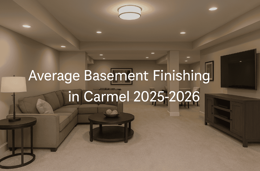 Average Basement Finishing in Carmel: What Homeowners Should Know in 2025–2026
