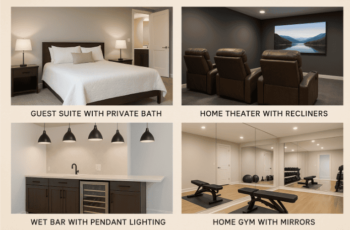 Most Popular Basement Features in Fishers Homes