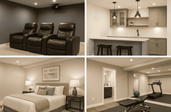 Popular Basement Design Ideas in Indianapolis