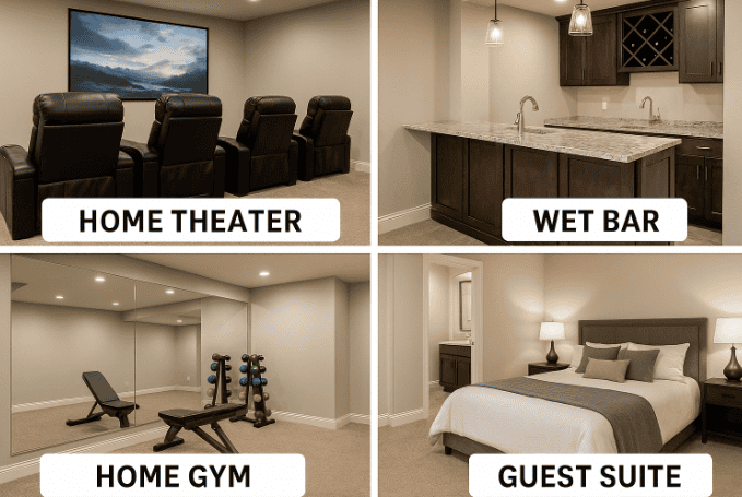 Popular Features in Westfield Basement Remodels
