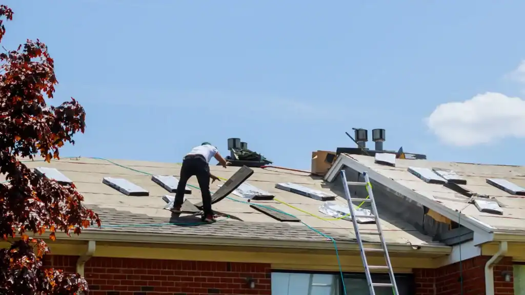 Roof exposed to intense summer heat and high humidity