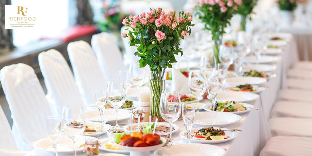 buffet catered wedding