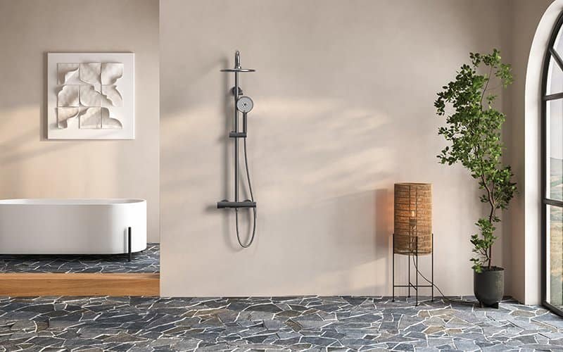 buying a new shower system cover-exposed 3 way shower set-SO092 13