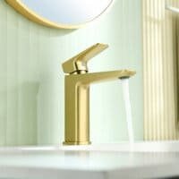 B00201423 - Brushed gold bathroom faucet (2)