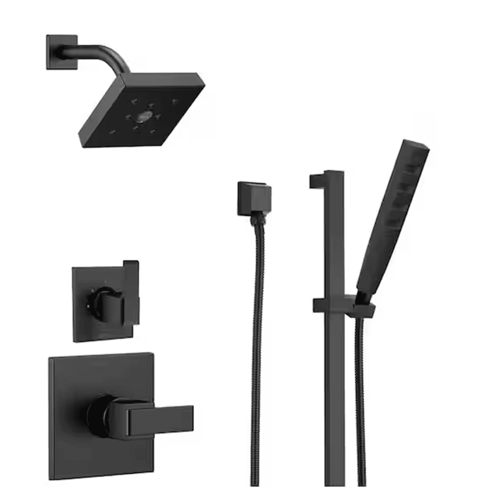 Delta Ara 4 Spray Dual Wall Mount Fixed and Handheld Shower Head