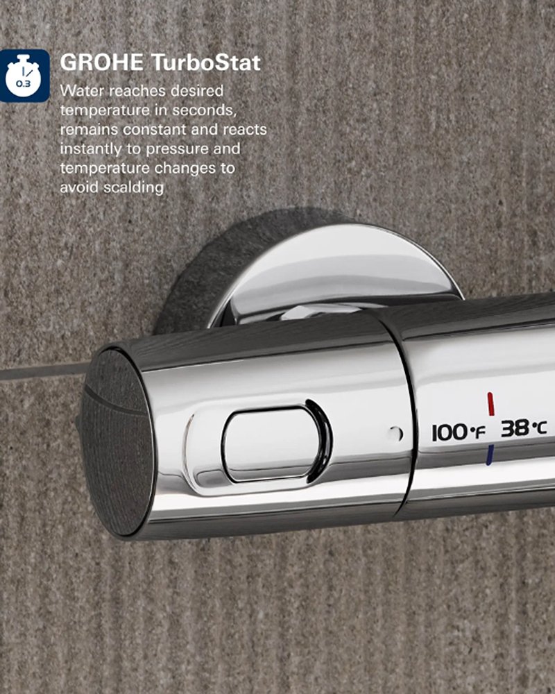 GROHE CoolTouch Thermostatic Shower System1 GROHE CoolTouch Thermostatic Shower System1