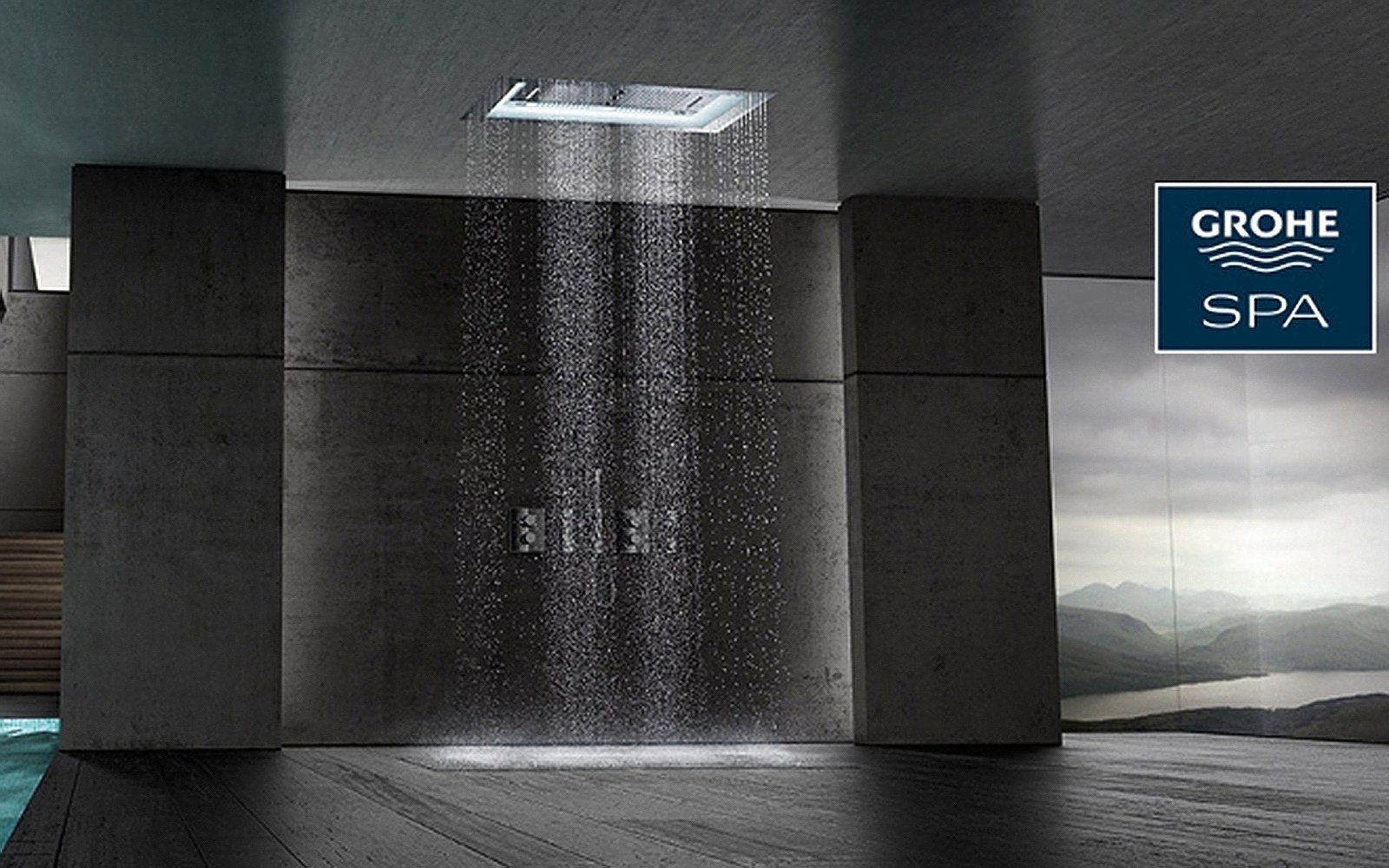 Grohe Rainshower F-Series Ceiling Shower with valve Grohe Rainshower F-Series Ceiling Shower with valve