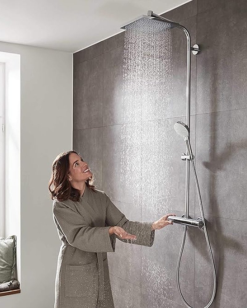 Hansgrohe Crometta E thermostatic shower system Hansgrohe Crometta E thermostatic shower system
