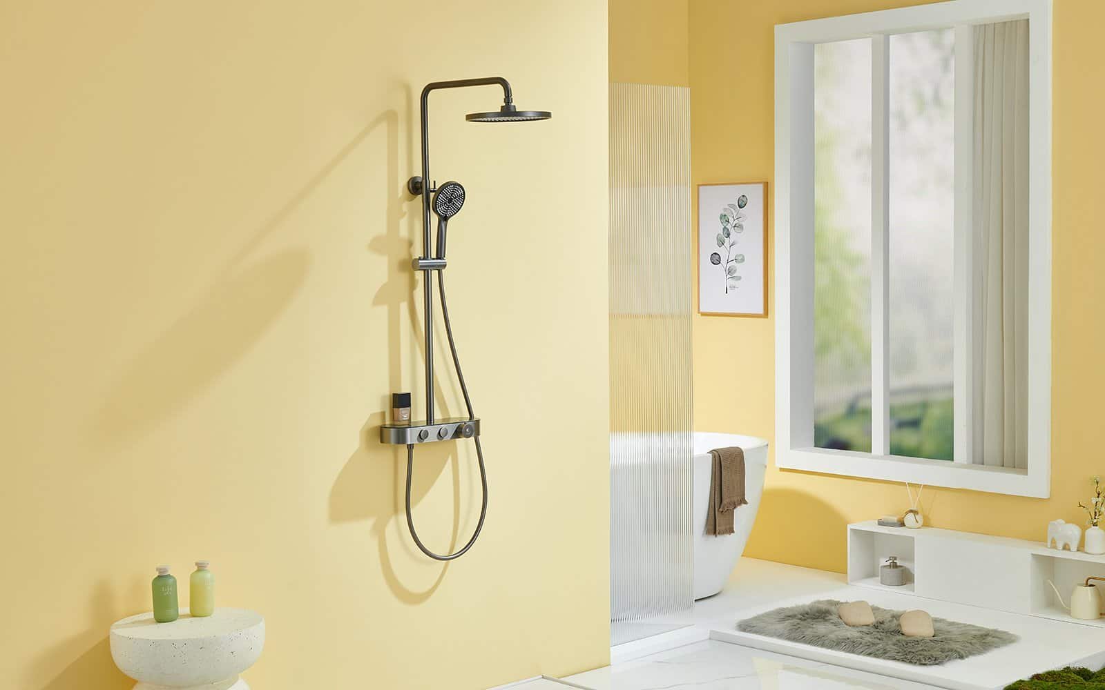 best slide bar shower head system-rosana