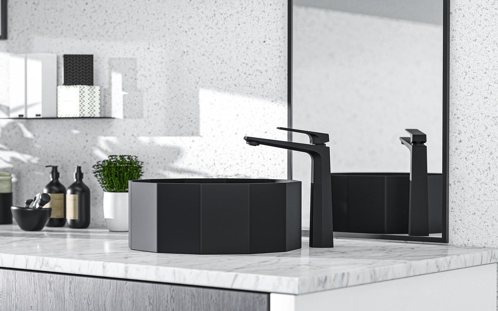 B043 02 SCENE-matte black finish B043 02 SCENE-matte black finish-The Top Bathroom Faucet Trends for 2025