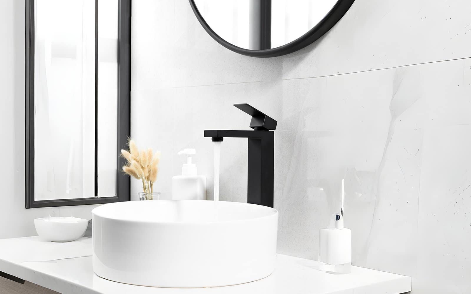 B231 bathroom tall faucet -matte black -flow rate banner B231 bathroom tall faucet -matte black -flow rate banner