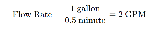 Calculate the Flow Rate Calculate the Flow Rate