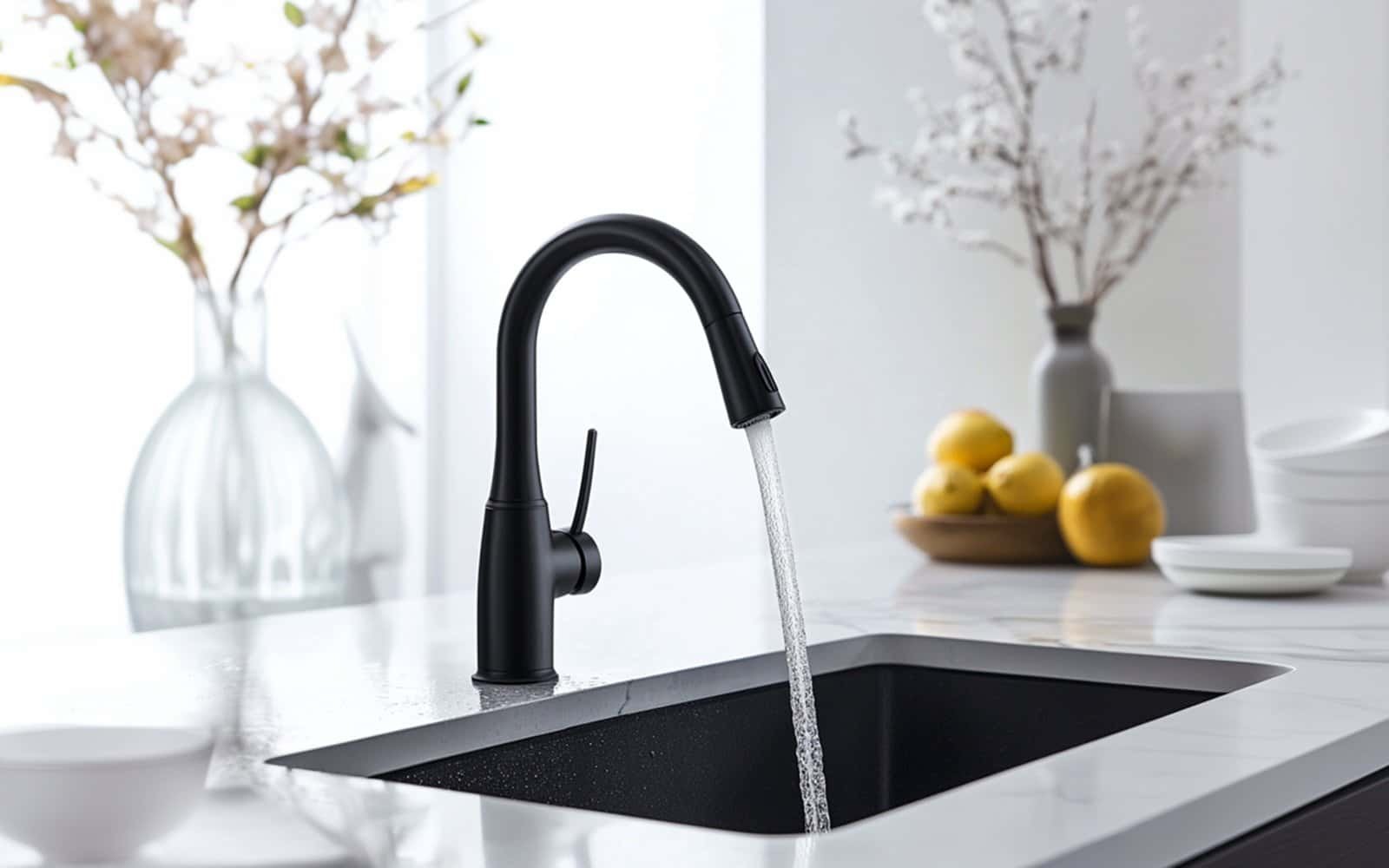 kitchen faucet matter black – flow rate display kitchen faucet matter black - flow rate display