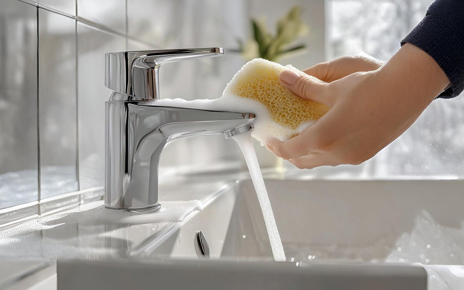How to clean bathroom faucet - Rosana