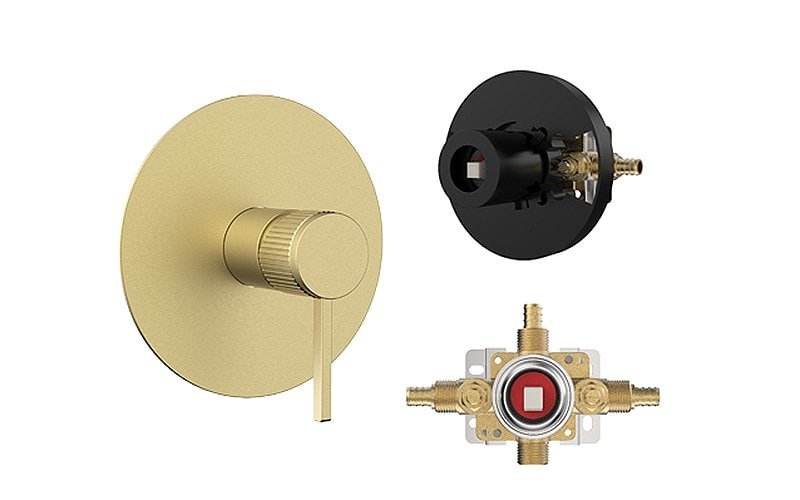 Shower cartridge in 1-way concealed shower system Shower cartridge in 1-way concealed shower system