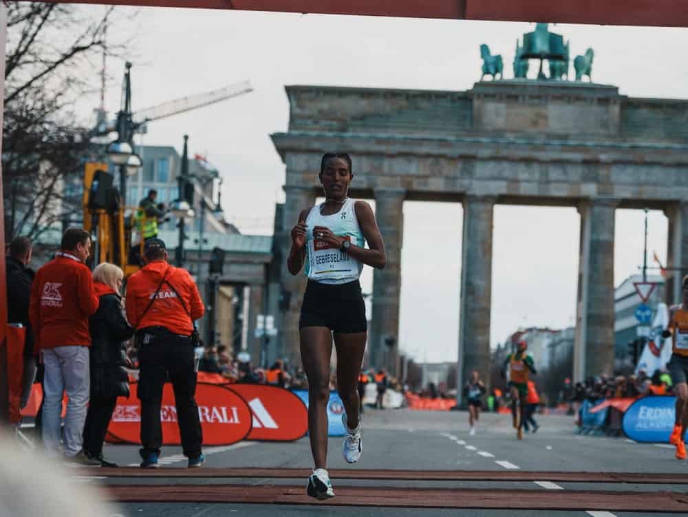 Tsigie Gebreselama finished second at Berlin Half Marathon