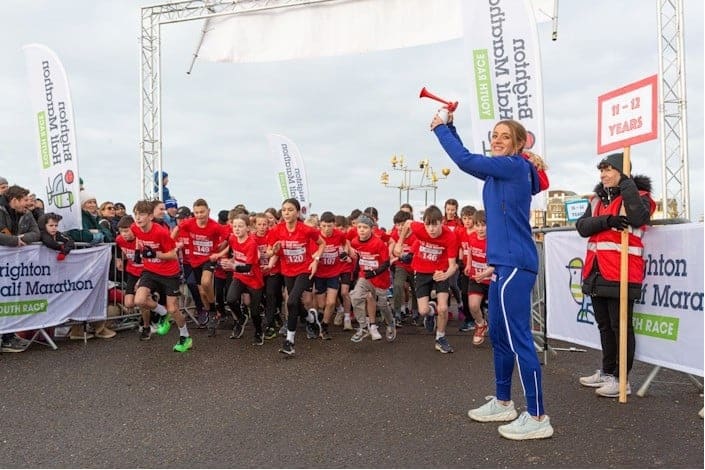 Brighton Half Marathon Youth Race started by Beth Kidger in 2023