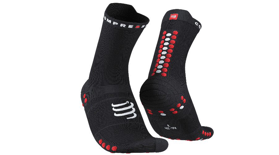 Compressport Pro Racing Socks v4.0 Run High – Black Red
