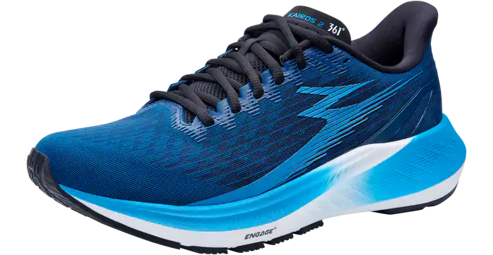 Lightweight blue running shoe designed for performance and comfort, featuring advanced cushioning and breathable mesh for optimal running experience. Perfect for trainers and marathoners.