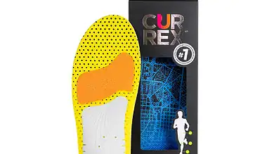 CURREX® RUNPRO™ dynamic insoles designed for runners, featuring high-profile support and cushioning for enhanced comfort and performance.