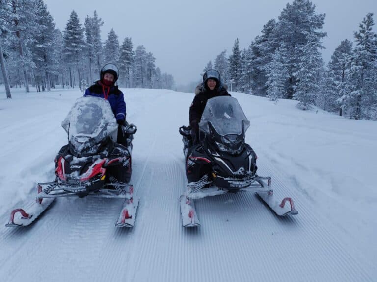 Snowmobile safari in Ivalo