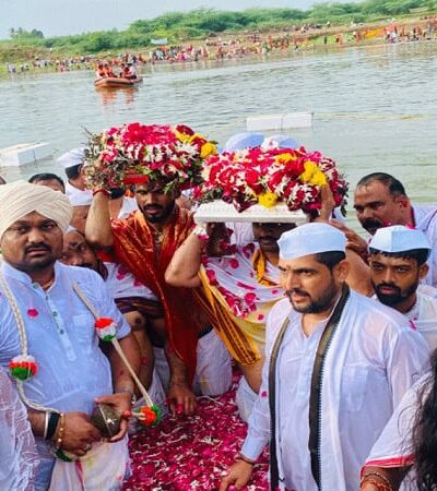 महर्षी वाल्मीकी नगरीत माऊलींच्या पालखीचा मुक्काम