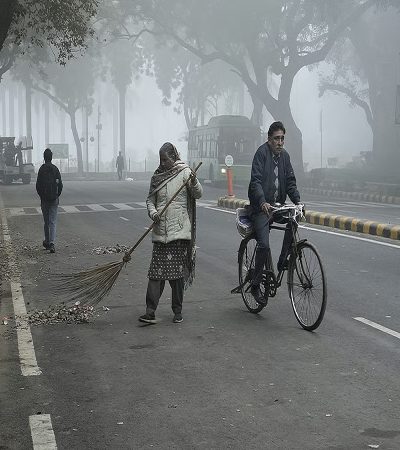 दिल्लीमध्ये थंडी आणि धुक्यामुळे वाहतुकीवर परिणाम