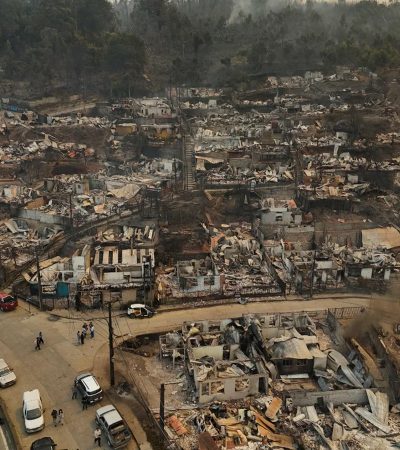 चिलीमध्ये वणव्यामुळे हजारो घरांचे नुकसान – देशात आणीबाणी घोषित