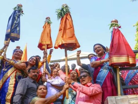 वसई-विरारमध्ये गुढीपाडव्यानिमित्त भव्य शोभायात्रेचे आयोजन