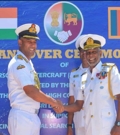 श्रीलंकेला भारताकडून अत्याधुनिक नौका प्रदान