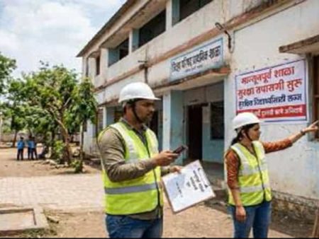 पावसाळापूर्वी शाळांच्या सुरक्षेसाठी विशेष मोहीम