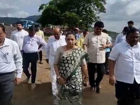 महापौरांकडून मोरबे धरणाची पाहणी