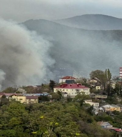 रशियाच्या तेलतळावर युक्रेनचा हल्ला