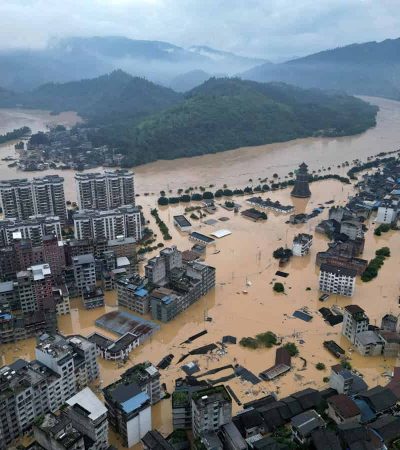चीनमध्ये पूर नियंत्रण यंत्रणा सतर्क
