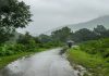 भिरा गावात मुसळधार पाऊस